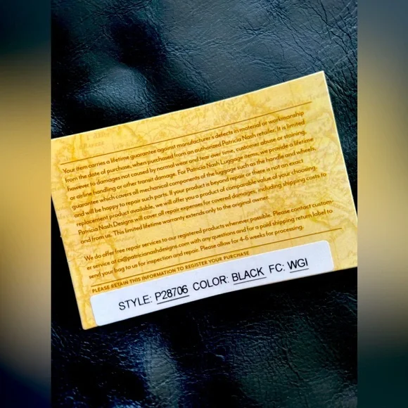 PATRICIA NASH Black Leather Tote - Picture 10 of 10